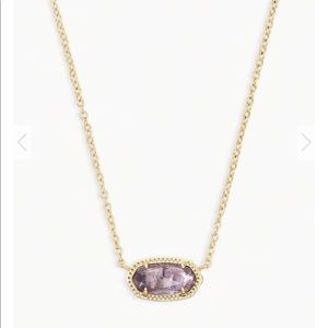 Kendra Scott Amethyst Necklace with Gold Chain